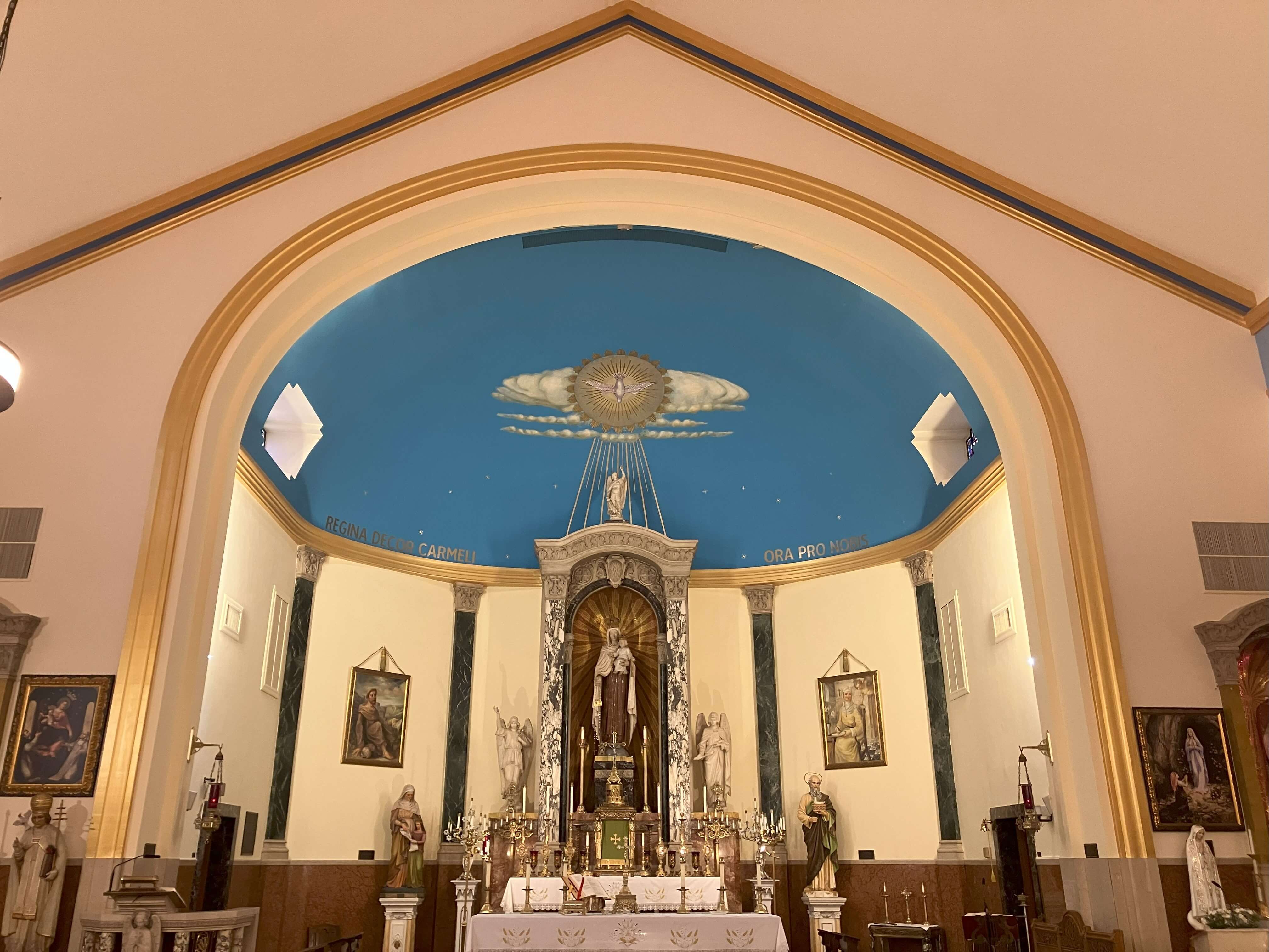 Complete painting of walls throughout the entire church, entrance hall & balcony
