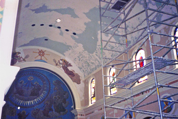 Saint Rocco"s Church hired best north Jersey plaster restoration company
